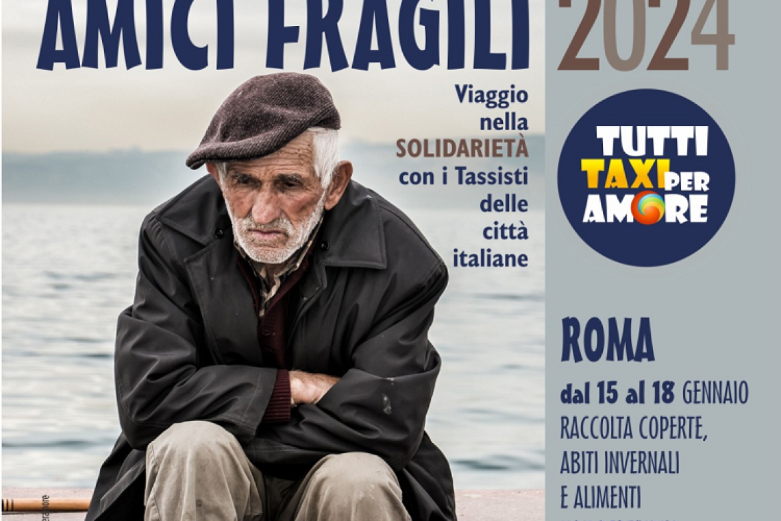 Una corsa per la solidarietà: tassisti in aiuto di &quot;amici fragili&quot;