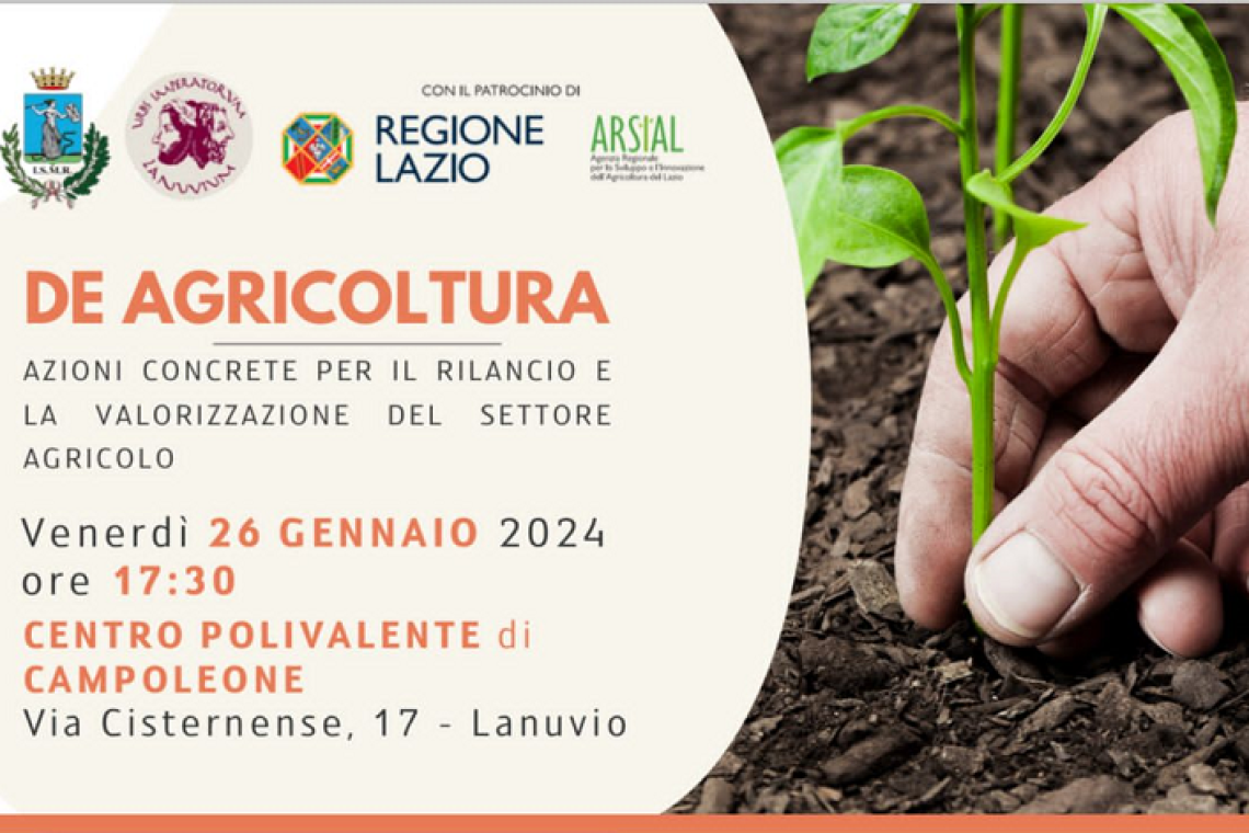 Eventi, a Lanuvio l’incontro tra istituzioni e mondo agricolo