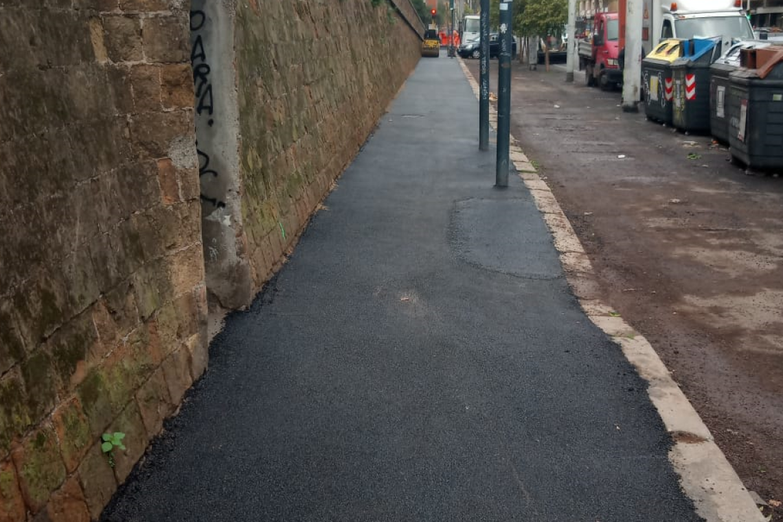 Strade, Segnalini: Viale Trastevere lavori su marciapiedi, poi strada di notte