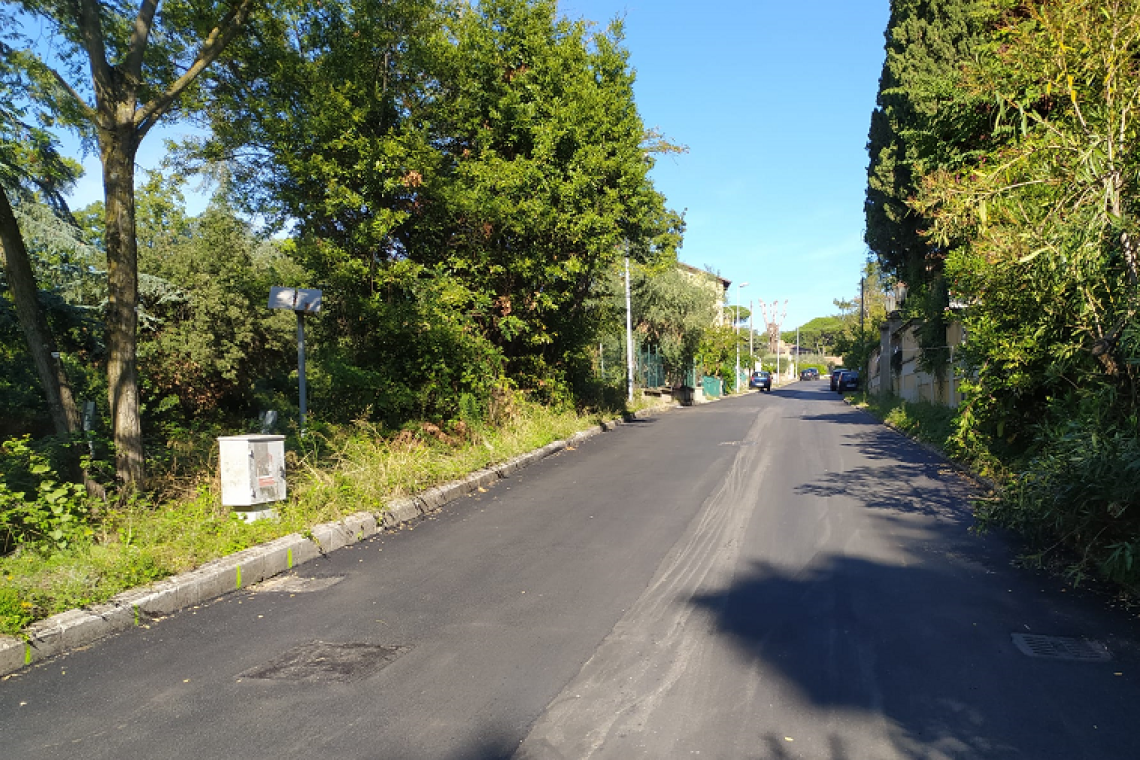 Grottaferrata - Strade: nuovo manto stradale su via di Villa Grazioli